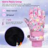 image:imageAmerican Trends Winter Gloves for Kids Waterproof Boys Girls Cute Snow Ski Gloves Toddler Snowboarding Gloves WindproofPink