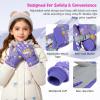 image:imageAmerican Trends Winter Gloves for Kids Waterproof Boys Girls Cute Snow Ski Gloves Toddler Snowboarding Gloves WindproofPurple