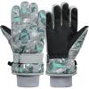 image:imageAmerican Trends Winter Gloves for Kids Waterproof Boys Girls Cute Snow Ski Gloves Toddler Snowboarding Gloves WindproofGrey