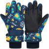 image:imageAmerican Trends Winter Gloves for Kids Waterproof Boys Girls Cute Snow Ski Gloves Toddler Snowboarding Gloves WindproofNavy
