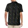 image:imageAmerican Trends Hawaiian Button Down Short Sleeve ShirtMardi Gras Night