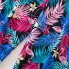 image:imageAmerican Trends 2 Pack Cotton Pajamas for Women Set Two Piece Short Sleeve Sleepwear Tops with Capri Pants Summer Pj SetB Black Colorful Leaves