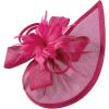 image:image2025 KentuckyDerby Fascinators Hats for Women Tea Party Hats Headwear Hair Clip for Wedding ChurchHot Pink