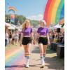 image:imageAmerican Trends Knee High Socks for Women Striped Tube Socks Youth Athletic Soccer SocksWhite  Rainbow