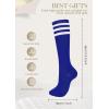 image:imageAmerican Trends Knee High Socks for Women Striped Tube Socks Youth Athletic Soccer SocksYellow White Stripes  Blue White Stripes