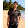 image:imageNeon Shirts for Men  Vibrant Print Short Sleeve Button Down Rave Outfit for Party Festivals amp VacationsNeon Bigfoot