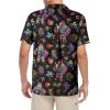 image:imageNeon Shirts for Men  Vibrant Print Short Sleeve Button Down Rave Outfit for Party Festivals amp VacationsNeon Bigfoot