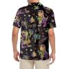 image:imageNeon Shirts for Men  Vibrant Print Short Sleeve Button Down Rave Outfit for Party Festivals amp VacationsNeon Dinosaur