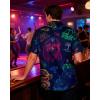 image:imageNeon Shirts for Men  Vibrant Print Short Sleeve Button Down Rave Outfit for Party Festivals amp VacationsNeon Raccoon