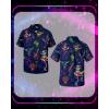 image:imageNeon Shirts for Men  Vibrant Print Short Sleeve Button Down Rave Outfit for Party Festivals amp VacationsNeon Skull