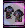 image:imageNeon Shirts for Men  Vibrant Print Short Sleeve Button Down Rave Outfit for Party Festivals amp VacationsNeon Space Galaxy