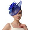 image:image2025 KentuckyDerby Fascinators Hats for Women Tea Party Hats Headwear Hair Clip for Wedding ChurchBlue