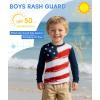 image:imageAmerican Trends Kids Rash Guard UPF 50 Sun Protection Rashguard for Outdoor Athletic  Long Sleeve Sun Shirts 29TAmerican Flag