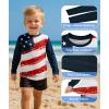 image:imageAmerican Trends Kids Rash Guard UPF 50 Sun Protection Rashguard for Outdoor Athletic  Long Sleeve Sun Shirts 29TAmerican Flag