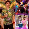 image:imageMens Hawaiian Shirt Floral Print Aloha Shirt Comfortable Novelty Button Down Shirts Casual Short Sleeve Beachwear for MenMardi Gras Masquerade