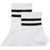 image:imageAmerican Trends Kids Athletic Boys Girls Crew Socks Toddler Striped Socks School Uniform Socks 4 Pairs 412 Years1 Pair Black Stripes