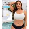image:imageAmerican Trends Plus Size Bikini Top for Women Large Bust Swim Tops Sports Swim Bra with Strong SupportWhite