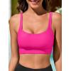 image:imageWomens Fashion Bikini Swim Top Comfortable Supportive Sports Bra Swimsuit Top for Swimming Beach YogaNeon Pink