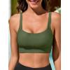 image:imageWomens Fashion Bikini Swim Top Comfortable Supportive Sports Bra Swimsuit Top for Swimming Beach YogaOlive Green