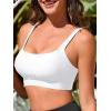 image:imageWomens Fashion Bikini Swim Top Comfortable Supportive Sports Bra Swimsuit Top for Swimming Beach YogaWhite