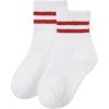 1 Pair Red Stripes