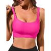 image:imageWomens Fashion Bikini Swim Top Comfortable Supportive Sports Bra Swimsuit Top for Swimming Beach YogaNeon Pink