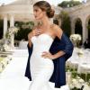 image:imageAmerican Trends Shawls and Wraps for Evening DressesLightweight Wrap for Wedding partyGift for Bridesmaids Bridal GuestsNavy Blue