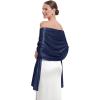 image:imageAmerican Trends Shawls and Wraps for Evening DressesLightweight Wrap for Wedding partyGift for Bridesmaids Bridal GuestsNavy Blue