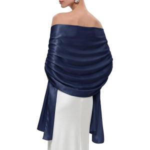 image:imageAmerican Trends Shawls and Wraps for Evening DressesLightweight Wrap for Wedding partyGift for Bridesmaids Bridal GuestsNavy Blue