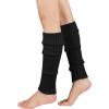 image:imageAmerican Trends Y2K Knit Leg Warmers for WomenStretchable Leg Warmers for Girls BootsBalletYoga amp 80s PartyPure Black
