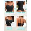 image:imageAmerican Trends One Piece Swimsuit Tummy Control Color Block Slimming Bathing Suit Spaghetti Strap Lace Up Back SwimwearBlack
