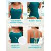 image:imageAmerican Trends One Piece Swimsuit Tummy Control Color Block Slimming Bathing Suit Spaghetti Strap Lace Up Back SwimwearPeacock Green