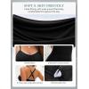 image:imageAmerican Trends Womens One Piece Swimsuit Tummy Control Slimming Bathing Suit Shell Stitch Color Block Cross Back SwimwearBlack