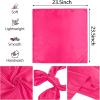image:imageAmerican Trends Satin Scarf with Gift Pack235 Square Neck Scarf for women Lightweight Silk Hair Scarves for CasualPartyPeach Red