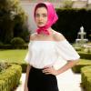 image:imageAmerican Trends Satin Scarf with Gift Pack235 Square Neck Scarf for women Lightweight Silk Hair Scarves for CasualPartyPeach Red