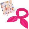 image:imageAmerican Trends Satin Scarf with Gift Pack235 Square Neck Scarf for women Lightweight Silk Hair Scarves for CasualPartyPeach Red