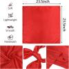 image:imageAmerican Trends Satin Scarf with Gift Pack235 Square Neck Scarf for women Lightweight Silk Hair Scarves for CasualPartyRed