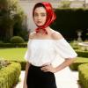 image:imageAmerican Trends Satin Scarf with Gift Pack235 Square Neck Scarf for women Lightweight Silk Hair Scarves for CasualPartyRed