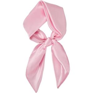 image:imageAmerican Trends Satin Scarf with Gift Pack235 Square Neck Scarf for women Lightweight Silk Hair Scarves for CasualPartyPink