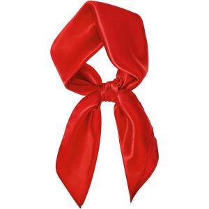 image:imageAmerican Trends Satin Scarf with Gift Pack235 Square Neck Scarf for women Lightweight Silk Hair Scarves for CasualPartyRed