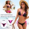 image:imageAmerican Trends Bikini Sets for Women Triangle String Bikini Two Piece Swimsuit Halter Top Bathing SuitBlackRose Pink