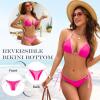 image:imageAmerican Trends Bikini Sets for Women Triangle String Bikini Two Piece Swimsuit Halter Top Bathing SuitLight PinkRose Pink