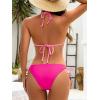 image:imageAmerican Trends Bikini Sets for Women Triangle String Bikini Two Piece Swimsuit Halter Top Bathing SuitLight PinkRose Pink