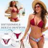 image:imageAmerican Trends Bikini Sets for Women Triangle String Bikini Two Piece Swimsuit Halter Top Bathing SuitRedFloral