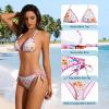 image:imageAmerican Trends Womens String Triangle Bikini Two Piece Bikini Sets for Women Sexy Swimsuit Halter Top Bathing SuitPink Floral