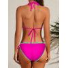 image:imageAmerican Trends Womens String Triangle Bikini Two Piece Bikini Sets for Women Sexy Swimsuit Halter Top Bathing SuitRose Pink