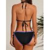 image:imageAmerican Trends Womens String Triangle Bikini Two Piece Bikini Sets for Women Sexy Swimsuit Halter Top Bathing SuitTriangle Black