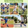 image:imageAmerican Trends 2 Pairs Baseball Soccer Socks Youth Boy Girl Kids Toddler Softball Football Tball Socks Knee High AccessoriesBlue White