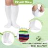 image:imageAmerican Trends 2 Pairs Baseball Soccer Socks Youth Boy Girl Kids Toddler Softball Football Tball Socks Knee High AccessoriesWhite
