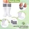 image:imageAmerican Trends 2 Pairs Baseball Soccer Socks Youth Boy Girl Kids Toddler Softball Football Tball Socks Knee High AccessoriesWhite Black